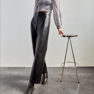 Aritzia Effortless Pants in leather